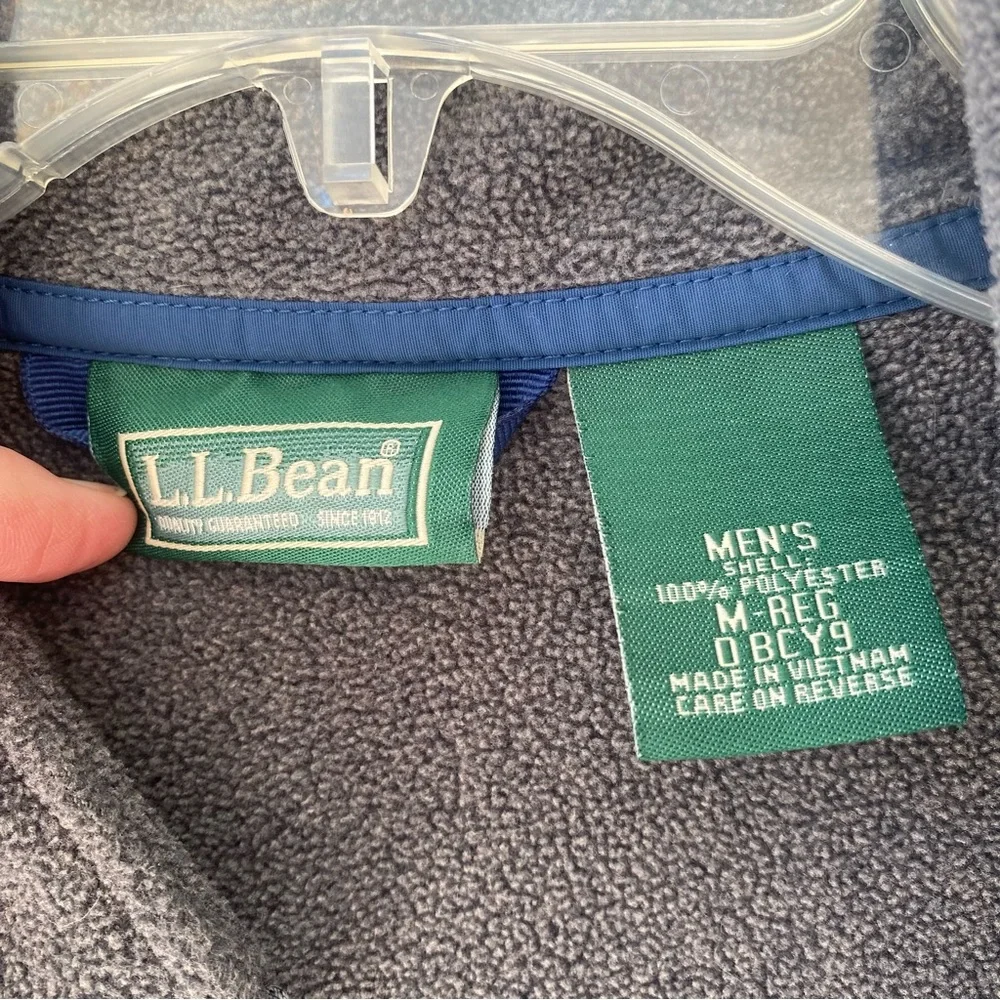 L.L. Bean Men’s blue and gray 3 in 1 jacket/coat. Medium. - Picture 9 of 14